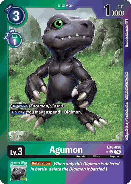 Agumon - EX8-038 (Limited Foil) [EX8-038-C] [Chain of Liberation] Foil