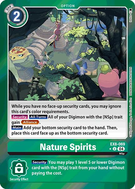 Nature Spirits (Limited Foil) [EX8-069-U] [Chain of Liberation] Foil
