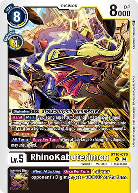 RhinoKabuterimon [BT18-070-U] [Release Special Booster 2.0] Normal