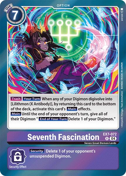 Seventh Fascination [EX7-072-R] [Digimon LIBERATOR] Foil