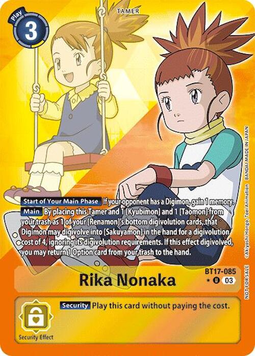 Rika Nonaka (Alternate Art) [BT17-085-U] [Secret Crisis] Foil