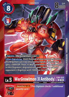 WarGrowlmon (X Antibody) (Limited Foil) [EX8-015-C] [Chain of Liberation] Foil
