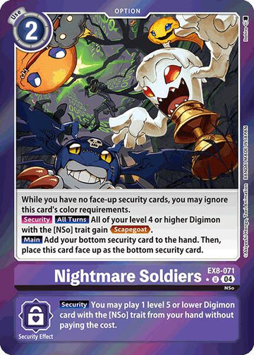 Nightmare Soldiers (Limited Foil) [EX8-071-U] [Chain of Liberation] Foil