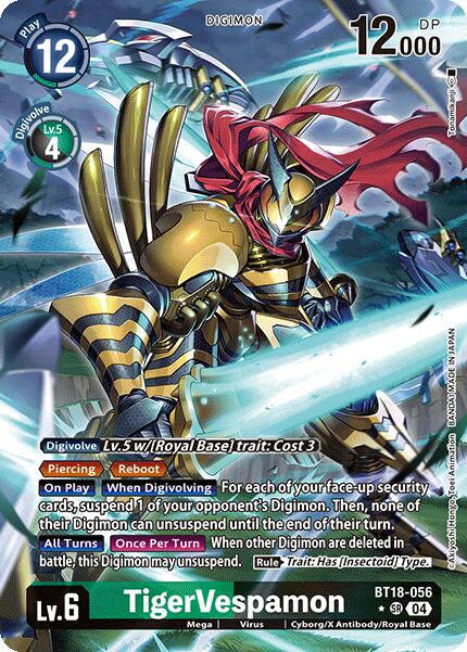 TigerVespamon (Alternate Art) [BT18-056-SR] [Release Special Booster 2.0] Foil