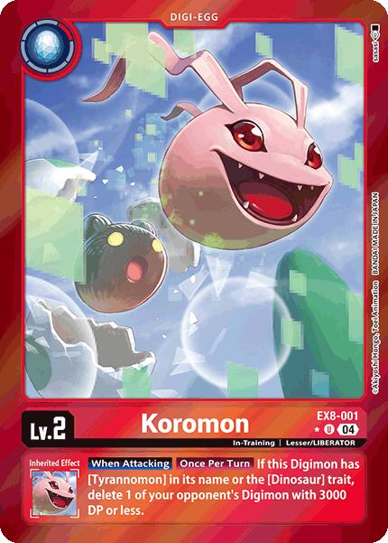 Koromon (Limited Foil) [EX8-001-U] [Chain of Liberation] Foil