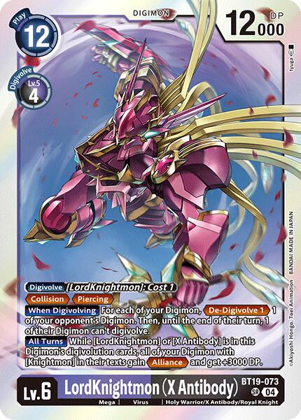 LordKnightmon (X Antibody) [BT19-073-SR] [Release Special Booster 2.0] Foil