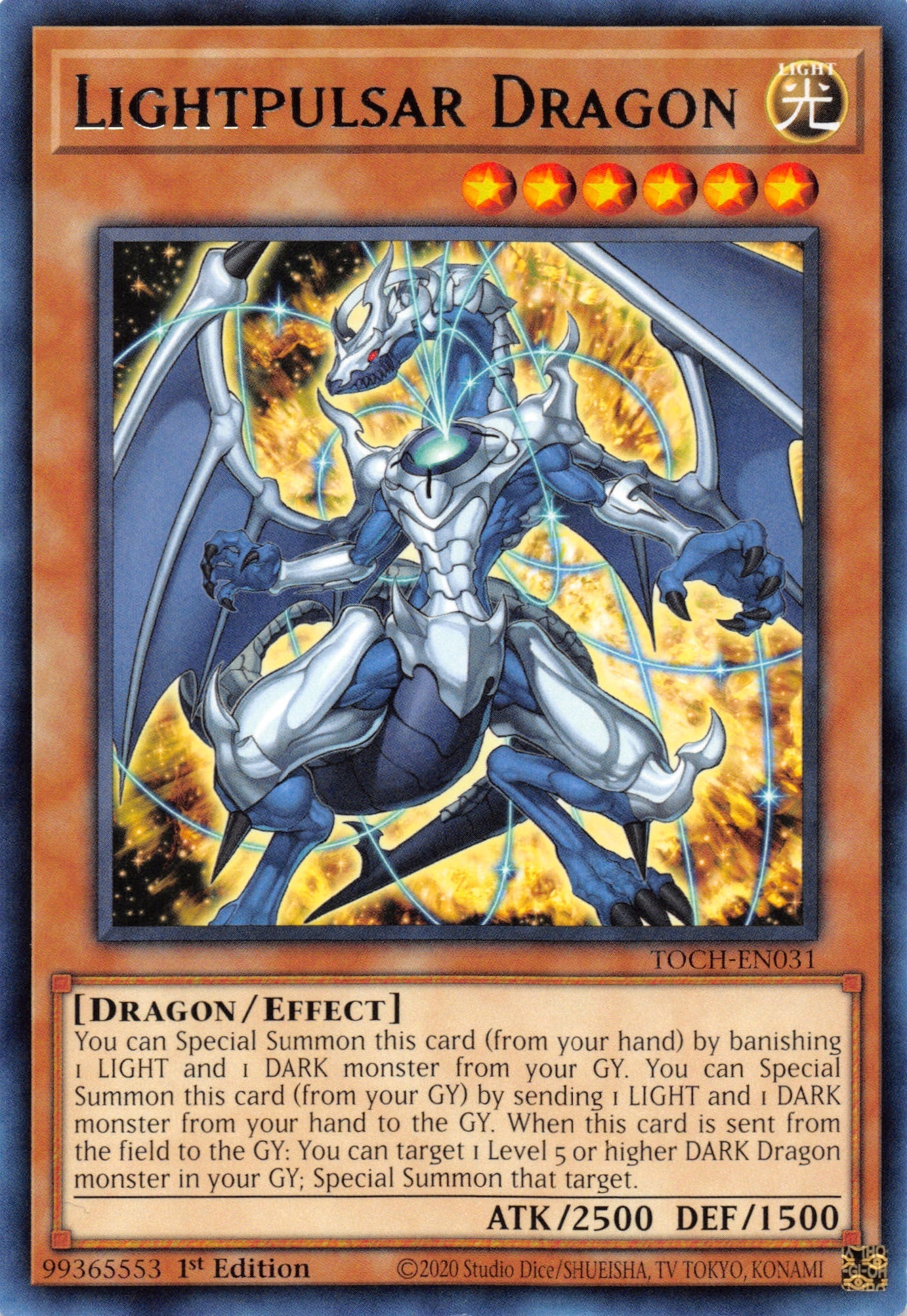 Lightpulsar Dragon [TOCH-EN031] Rare