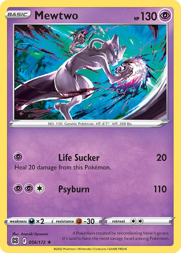 Mewtwo (056/172) (Cosmos Holo) [Sword & Shield: Brilliant Stars]