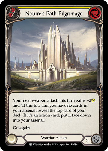 Nature's Path Pilgrimage (Yellow) [WTR148] Unlimited Rainbow Foil - Duel Kingdom