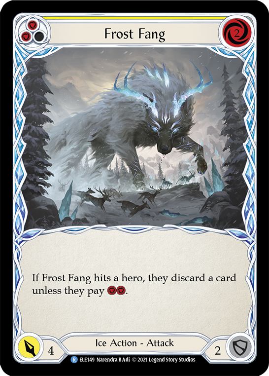 Frost Fang (Yellow) [ELE149] 1st Edition Normal - Duel Kingdom