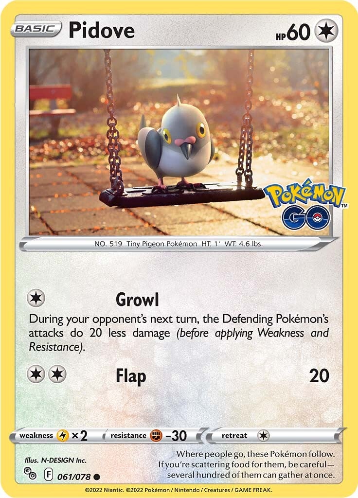 Pidove (061/078) [Pokémon  GO]