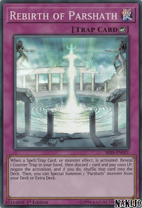 Rebirth of Parshath [SR05-EN031] Super Rare - Duel Kingdom