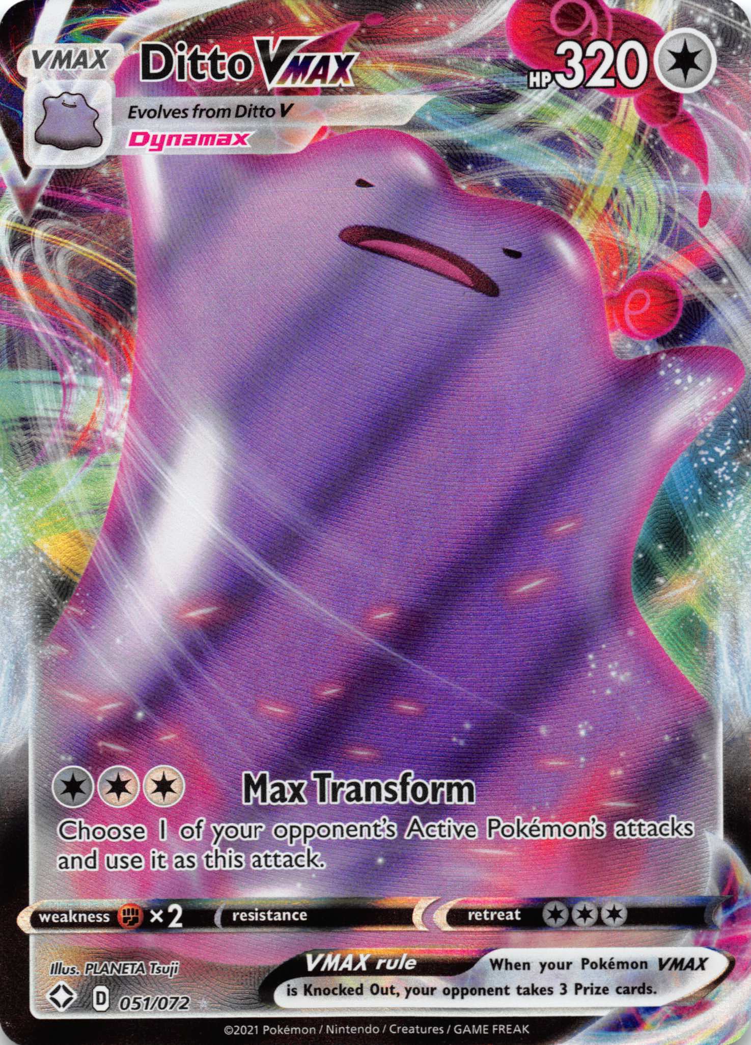 Ditto VMAX (051/072) [Sword & Shield: Shining Fates]