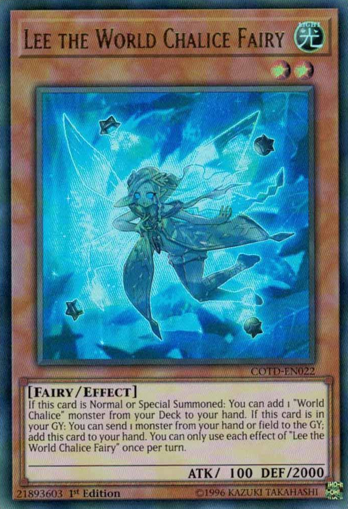 Lee the World Chalice Fairy [COTD-EN022] Ultra Rare - Duel Kingdom