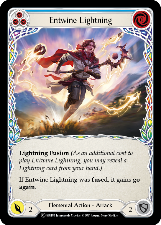 Entwine Lightning (Blue) [U-ELE102] Unlimited Rainbow Foil - Duel Kingdom