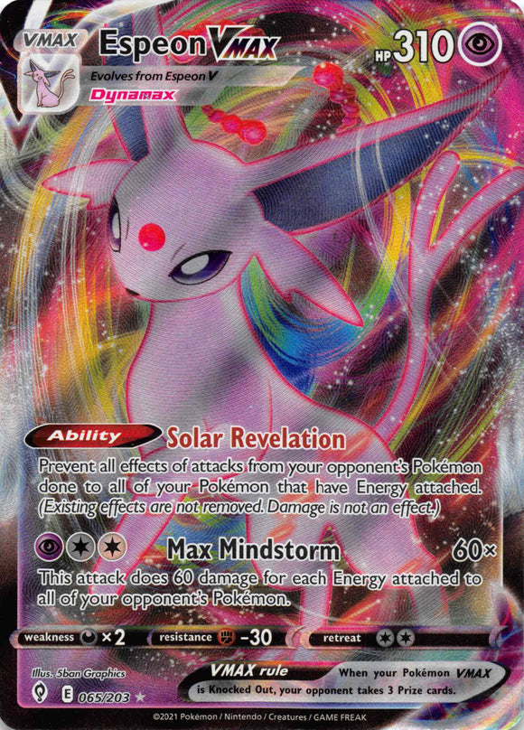 Espeon VMAX (065/203) [Sword & Shield: Evolving Skies] - Duel Kingdom