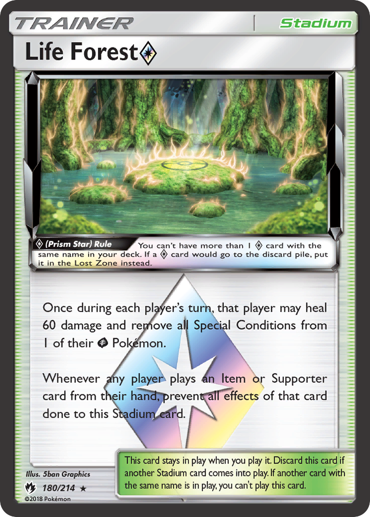 Life Forest (Prism Star) (180/214) [Sun & Moon: Lost Thunder] - Duel Kingdom