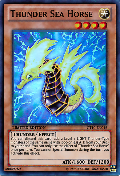 Thunder Sea Horse [CT10-EN016] Super Rare - Duel Kingdom