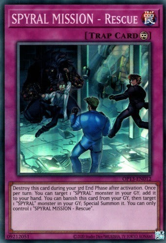 SPYRAL MISSION - Rescue [OP13-EN012] Super Rare - Duel Kingdom