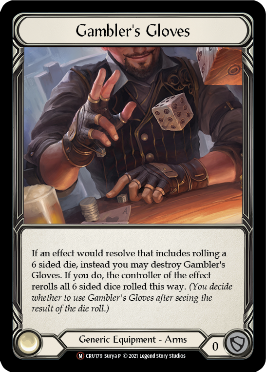 Gambler's Gloves [CRU179] Unlimited Normal - Duel Kingdom