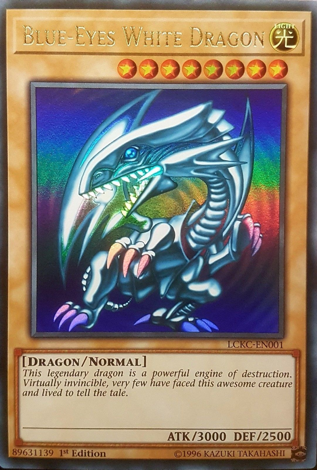 Blue-Eyes White Dragon (Version 1) [LCKC-EN001] Ultra Rare - Duel Kingdom