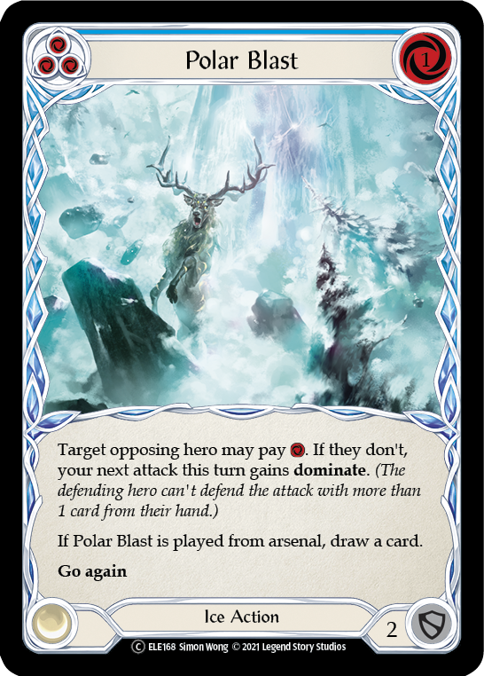 Polar Blast (Blue) [U-ELE168] Unlimited Normal - Duel Kingdom