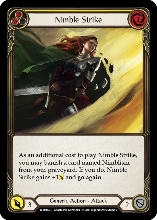 Nimble Strike (Yellow) [WTR186-C] Alpha Print Normal - Duel Kingdom