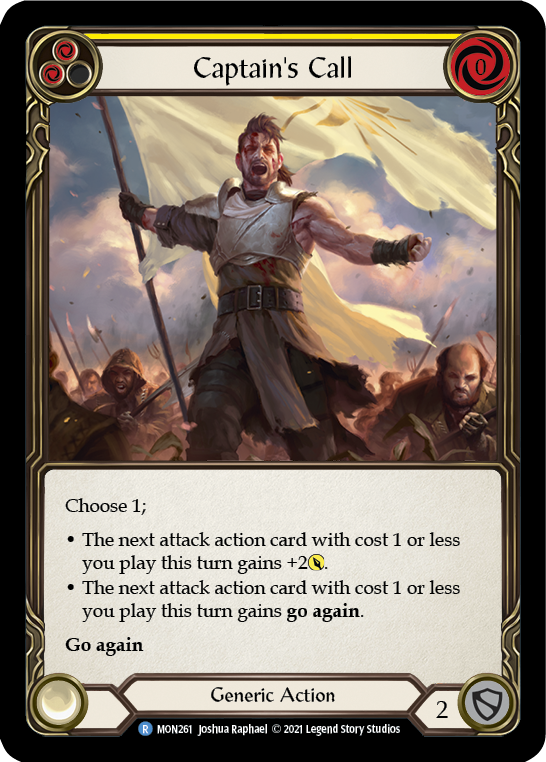 Captain's Call (Yellow) [MON261] 1st Edition Normal - Duel Kingdom