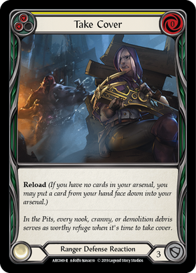 Take Cover (Yellow) [ARC049-R] 1st Edition Normal - Duel Kingdom