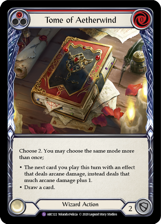 Tome of Aetherwind [ARC122] Unlimited Rainbow Foil - Duel Kingdom