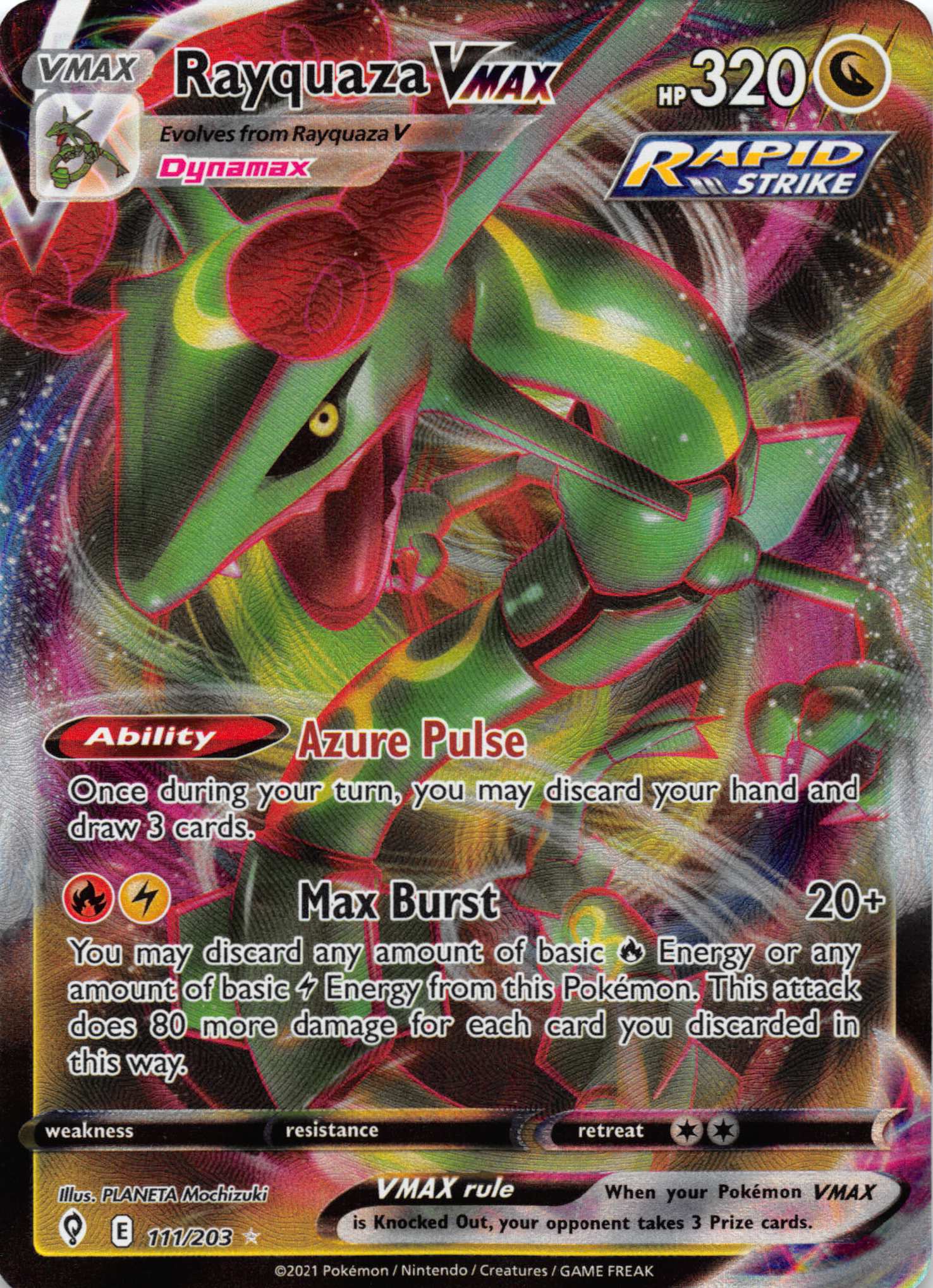 Rayquaza VMAX (111/203) [Sword & Shield: Evolving Skies]