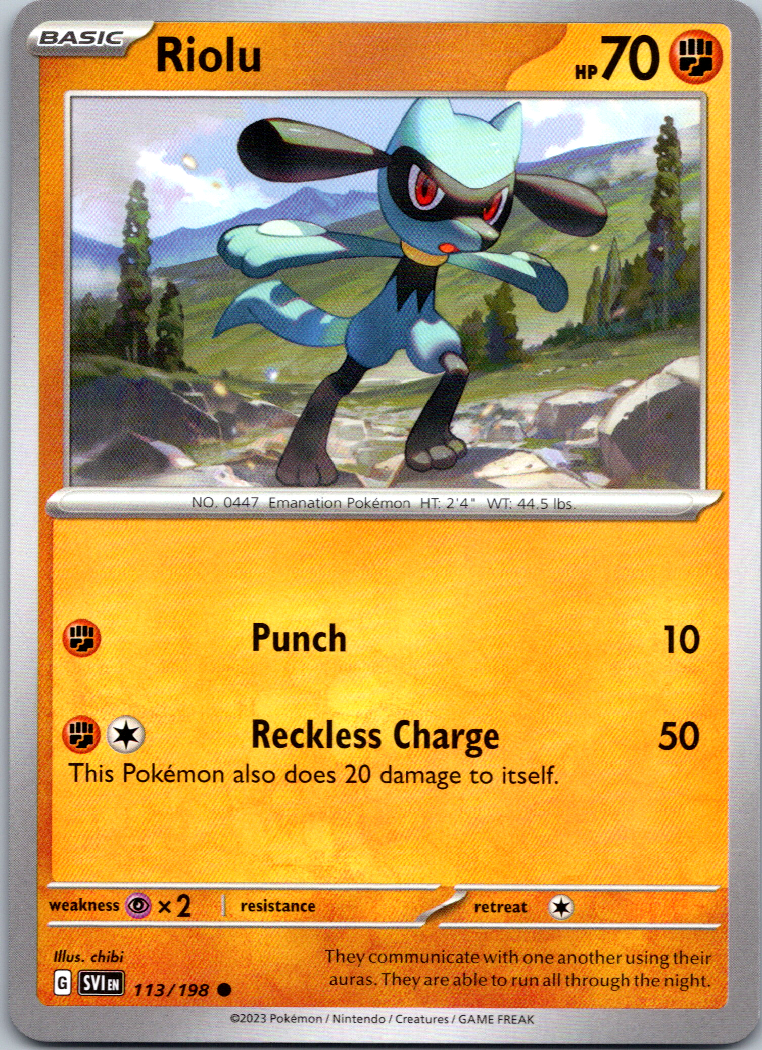 Riolu (113/198) [Scarlet & Violet: Base Set]