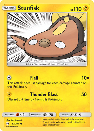 Stunfisk (83/214) [Sun & Moon: Lost Thunder] - Duel Kingdom