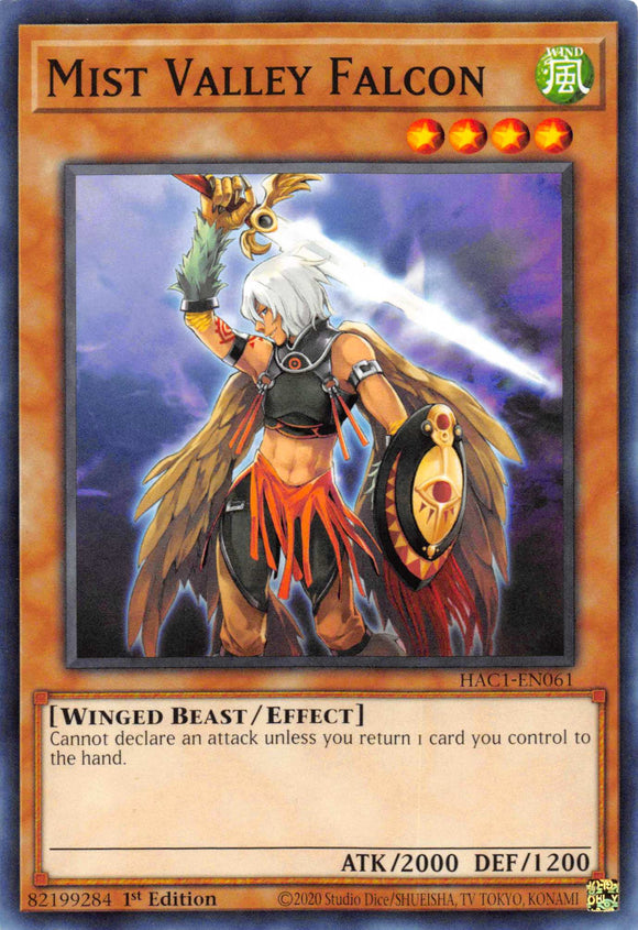 Mist Valley Falcon [HAC1-EN061] Common - Duel Kingdom