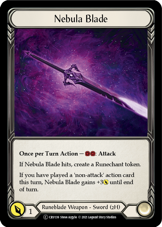 Nebula Blade (Rainbow Foil) [CRU139-RF] Unlimited Rainbow Foil - Duel Kingdom