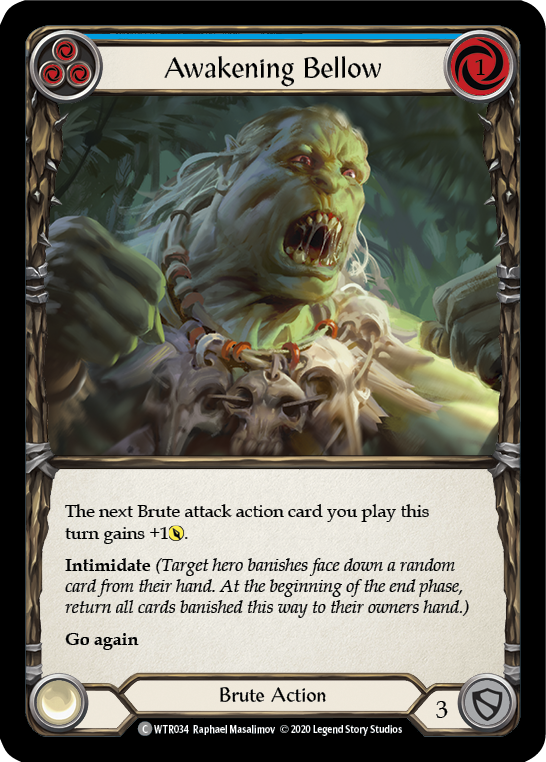 Awakening Bellow (Blue) [WTR034] Unlimited Rainbow Foil - Duel Kingdom