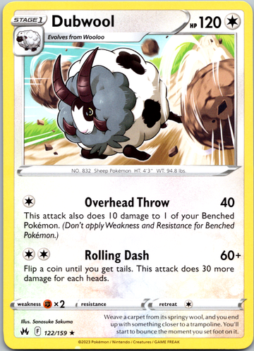 Dubwool (122/159) [Sword & Shield: Crown Zenith]