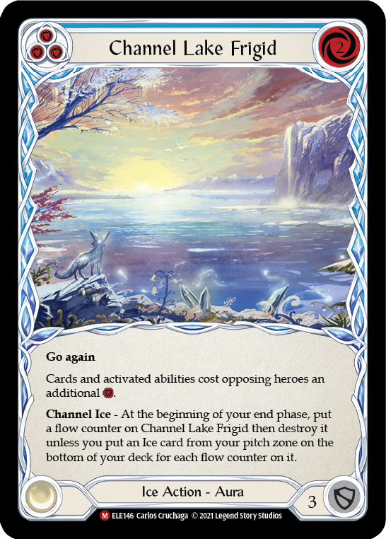 Channel Lake Frigid (Alternate Art) [ELE146] 1st Edition Rainbow Foil - Duel Kingdom