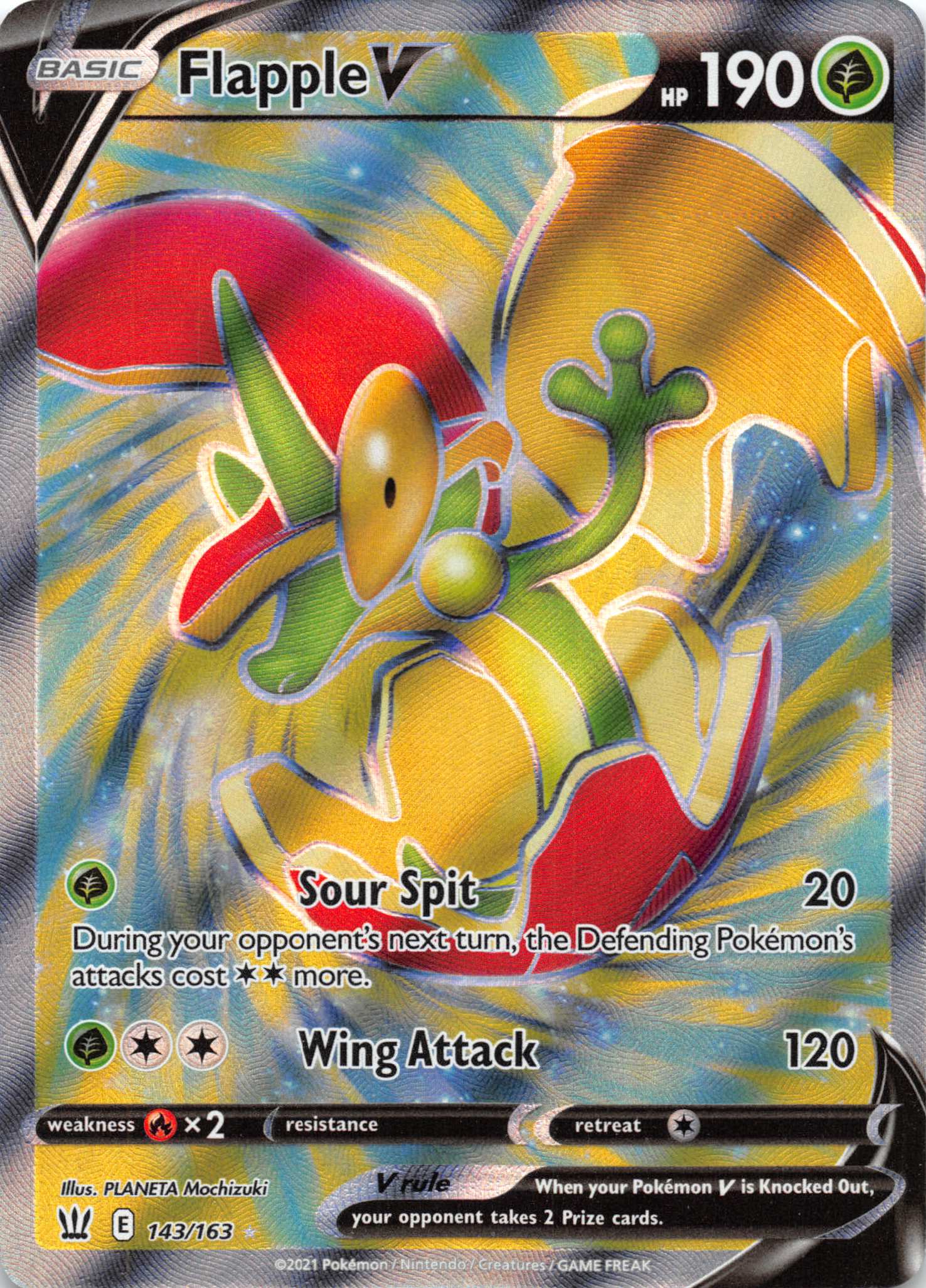 Flapple V (Full Art) [143/163] [SWSH05: Battle Styles]