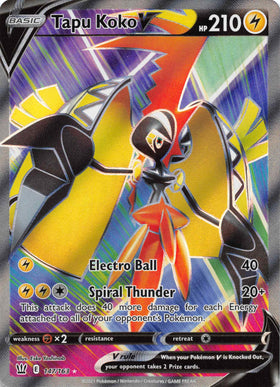Tapu Koko V (Full Art)  [147/163] [SWSH05: Battle Styles] - Duel Kingdom