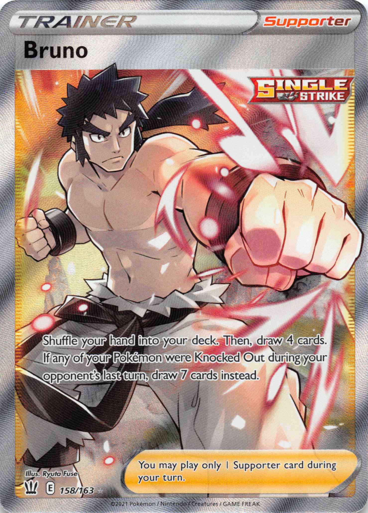 Bruno (Full Art)  [158/163] [SWSH05: Battle Styles] - Duel Kingdom