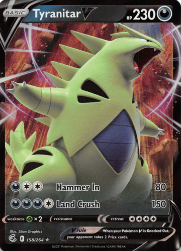 Tyranitar V (158/264) [Sword & Shield: Fusion Strike]