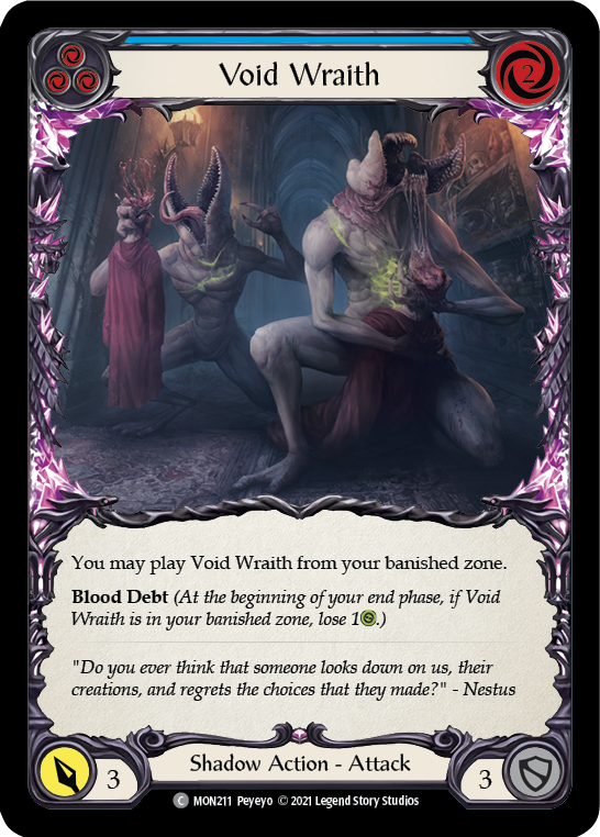 Void Wraith (Blue) (Rainbow Foil) [MON211-RF] 1st Edition Rainbow Foil - Duel Kingdom