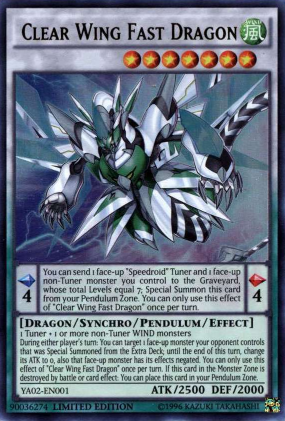 Clear Wing Fast Dragon [YA02-EN001] Ultra Rare - Duel Kingdom