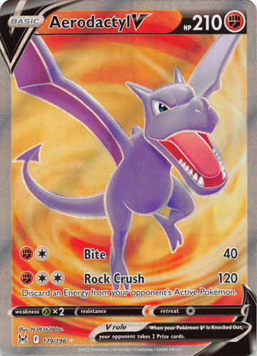 Aerodactyl V (179/196) [Sword & Shield: Lost Origin]