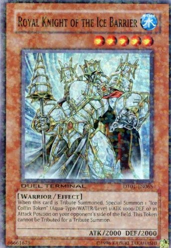 Royal Knight of the Ice Barrier [DT01-EN065] Super Rare - Duel Kingdom