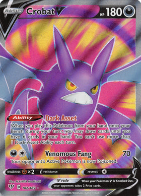 Crobat V (Full Art) (182/189) [SWSH03: Darkness Ablaze] - Duel Kingdom