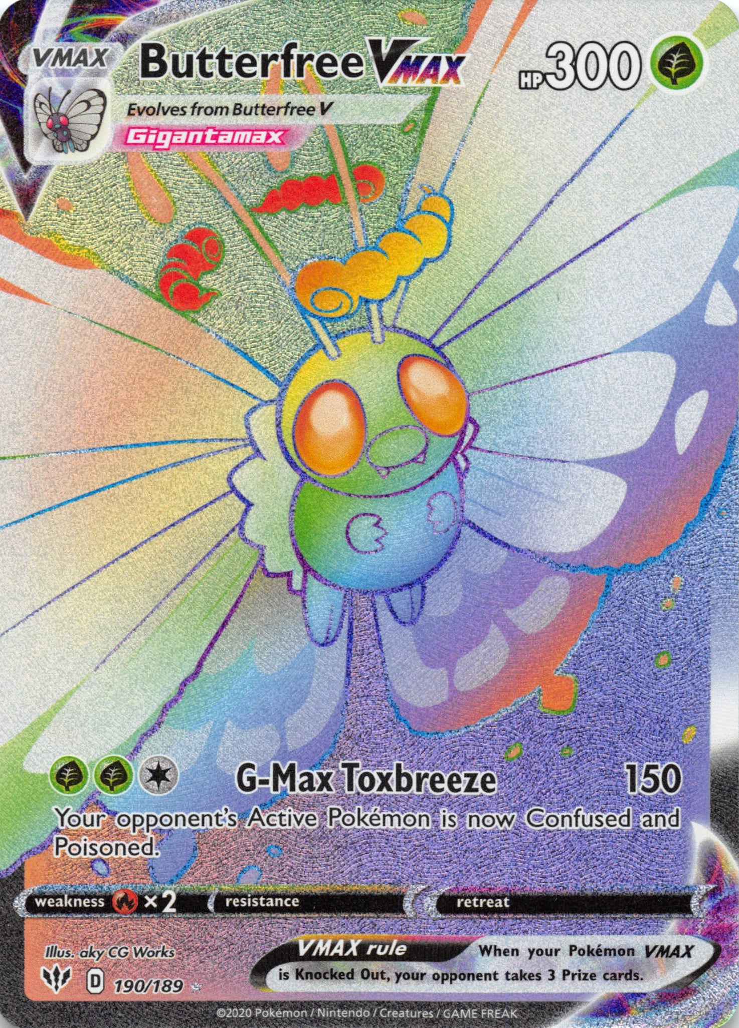 Butterfree VMAX (Secret) (190/189) [SWSH03: Darkness Ablaze] - Duel Kingdom