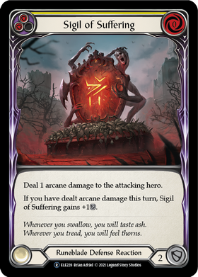 Sigil of Suffering (Yellow) [U-ELE228] Unlimited Rainbow Foil - Duel Kingdom