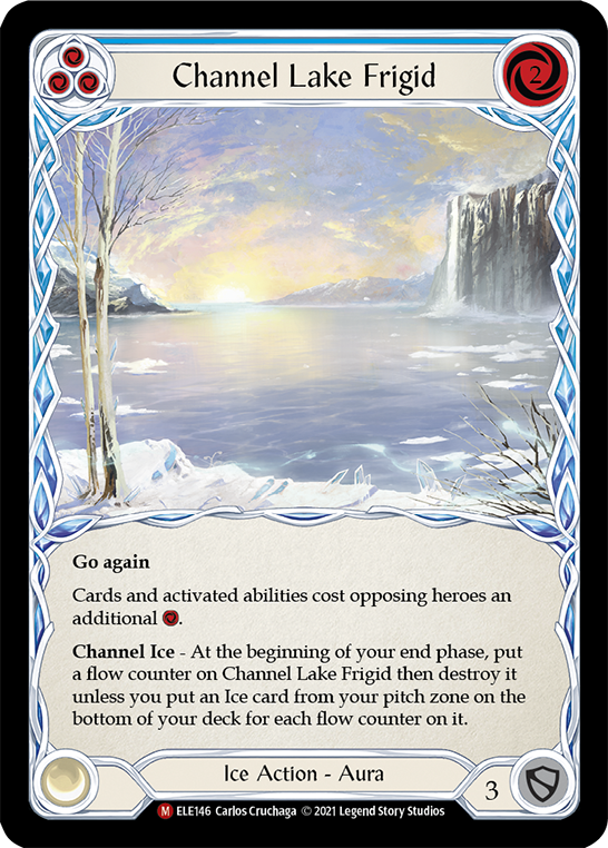 Channel Lake Frigid [ELE146] 1st Edition Rainbow Foil - Duel Kingdom